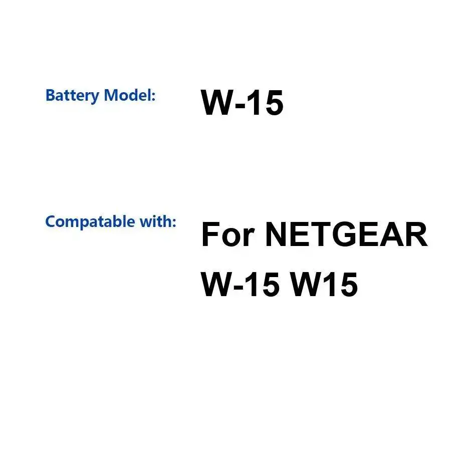 

Экологически чистая батарея для роутера 5040 мАч для Netgear W-15 W15