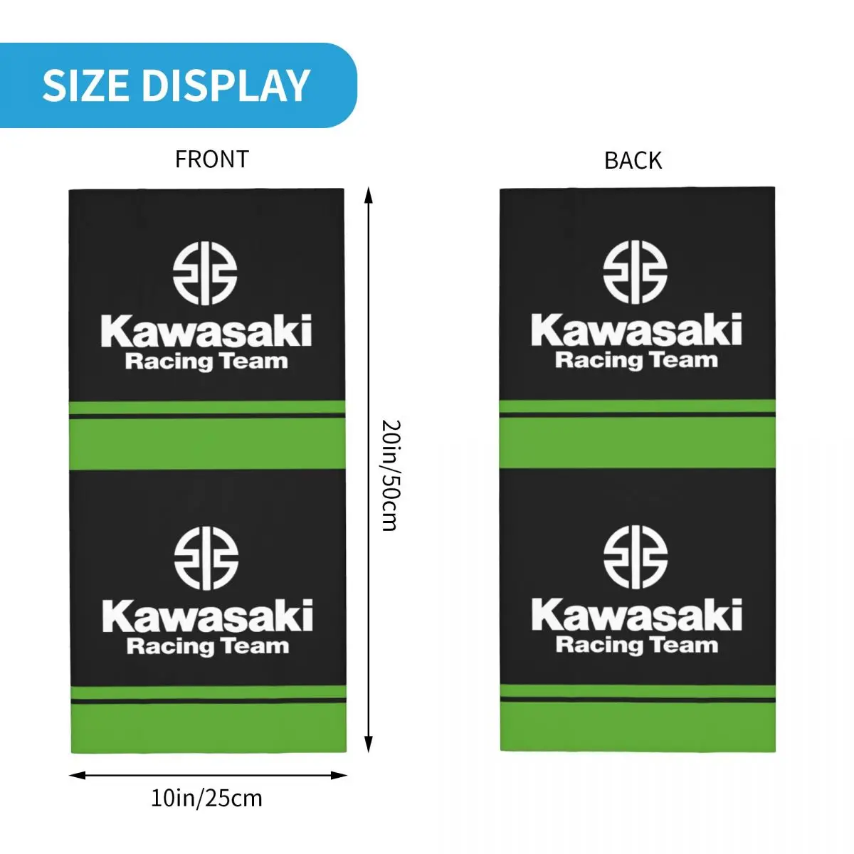 Custom Sport Racing Motorcycles K-kawasakis Bandana Neck Warmer Men Women Winter Ski Tube Scarf Gaiter Face Cover