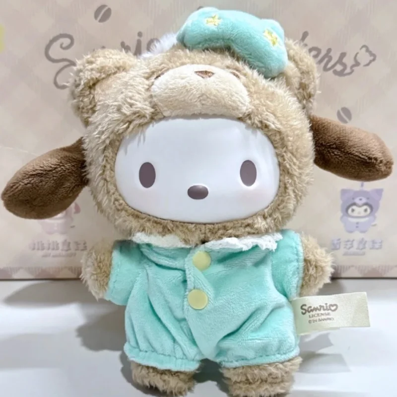 In Stock San Characters Latte Vinyl Plush Blind Box Plush Key And Purse Pendant Cute Anime Collectible Birthday Gifts Toys