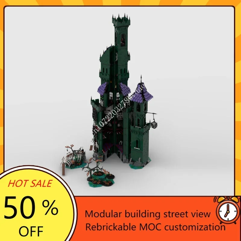 

6029PCS Customized MOC Medieval Fright Knight's Castle Model Building Blocks Technology Bricks DIY Assembly Kids Toys Xmas Gifts