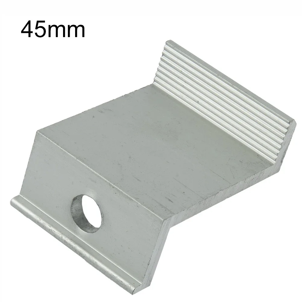 Light Weight Convenient Transportation Frame Heights 30mm 35mm And 40mm End Clamp Solar Panel Aluminum End Clamp