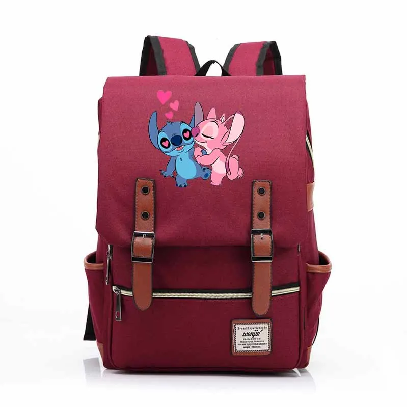 

Disney Lilo Stitch School Bags Students Laptop Backpacks Women Men Travel Bags Teenager Bookbag Unisex College Backpack