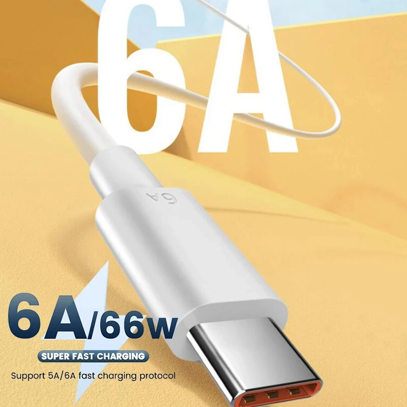 10A Type C Fast Charging Cable for Xiaomi Mate 40 50 Mobile Phone 240W USB C Charging Wire for HuaWei Samsung Data Transfer Cord