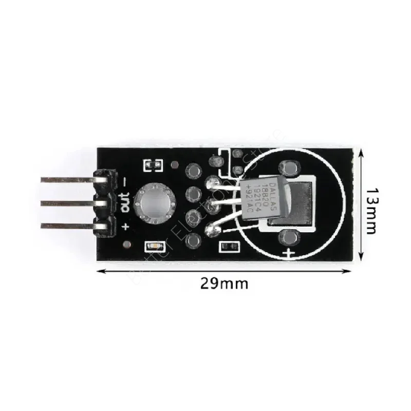 DS18B20 وحدة استشعار درجة الحرارة الرقمية بسلك واحد من الطوب الإلكتروني