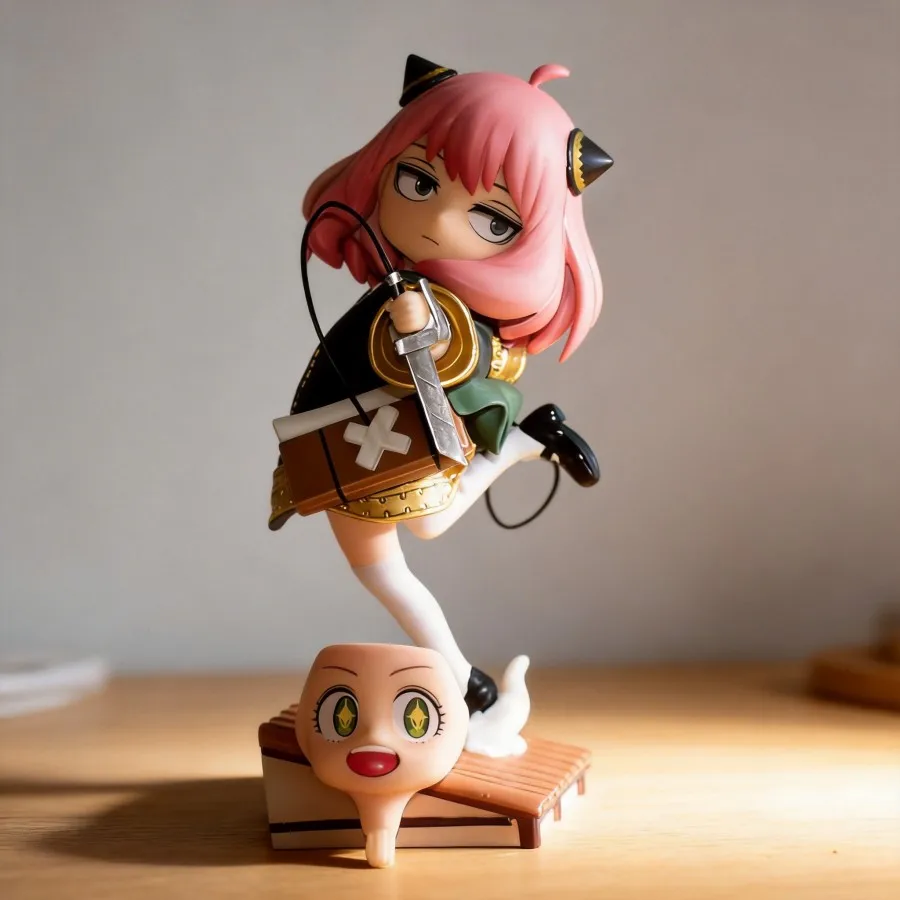 

Spy x Family Anya Forger Cosplay Levi Figure 18cm Attack on Titan Collectible Model Toy Replaceable Parts