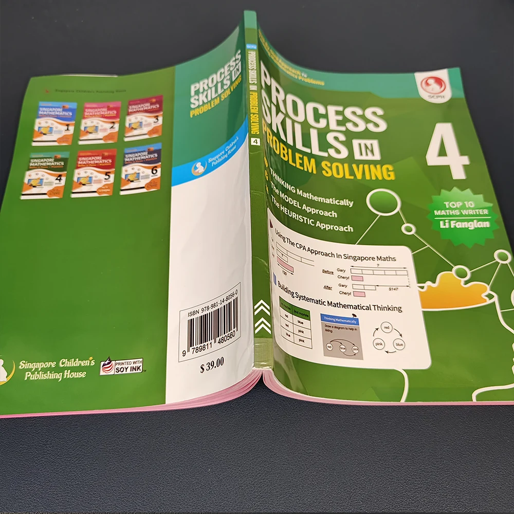 

1pc SAP Singapore Mathematical Modeling book Elementary School Grades 4/5/6 Challenge Application Learning Books Textbook AEIS