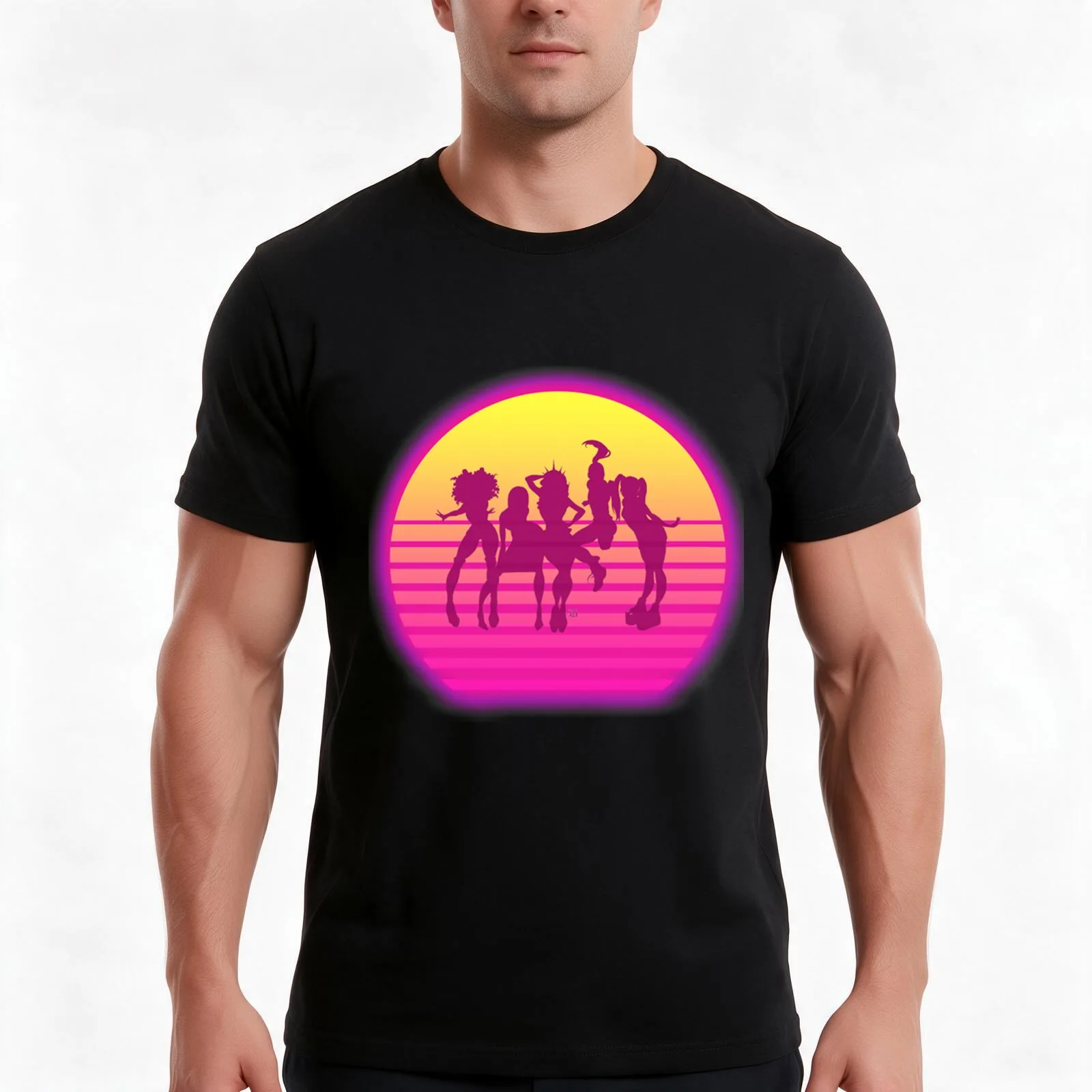 Spice Arts Girls Love Music Typography Design T-Shirt, Summer Casual Cotton Tee, Oversized Streetwear Tops, Unisex Men Women