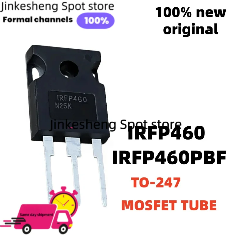 5-10-20PCS Original New IRFP460PBF P460 IRFP460 TO-247 High-Power MOS Field-Effect Transistor 500V 20A