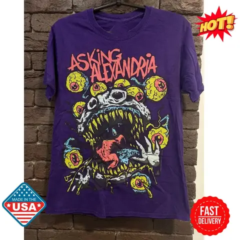 SALE Rare! Asking Alexandria 2011 T-Shirt Unisex, Cotton Size S-5XL Inspired NEW