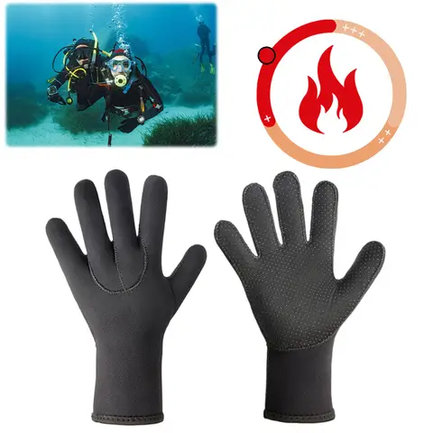 3mm Neoprene Gloves Thermal Wetsuit Gloves Anti Slip Scuba Diving Gloves Winter Water Gloves for Surfing Snorkeling Kayaking