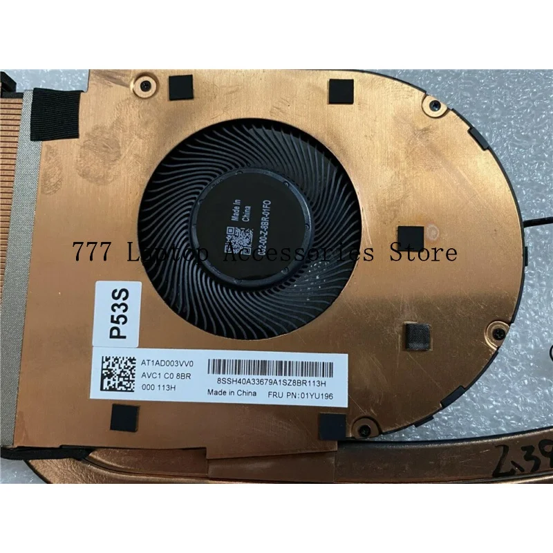 01YU196 For Lenovo P53s T590 SWG CPU Cooling Fan Heatsink