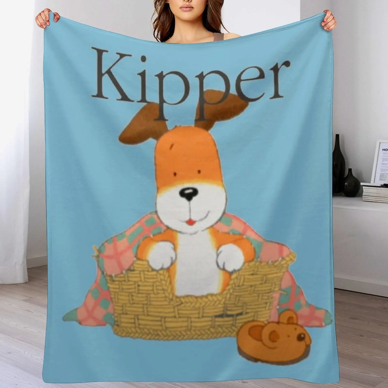 

Kipper The Dog - Retro Children's TV Throw Blanket Soft Solid Color Blanket for Couch Bed