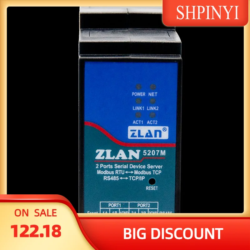 ZLAN7110MI MQTT Industrial RS232/485/422 para Conversor Wifi Modbus Gateway Rs485 para Servidor Serial Wifi
