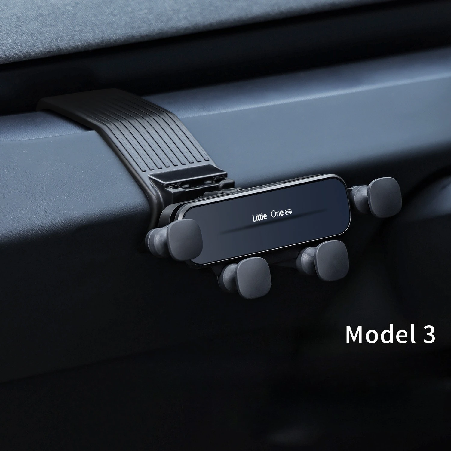 Suitable for Tesla's Updated Model 3 Dashboard Phone Holder, Dedicated Interior Modification Hook Bracket