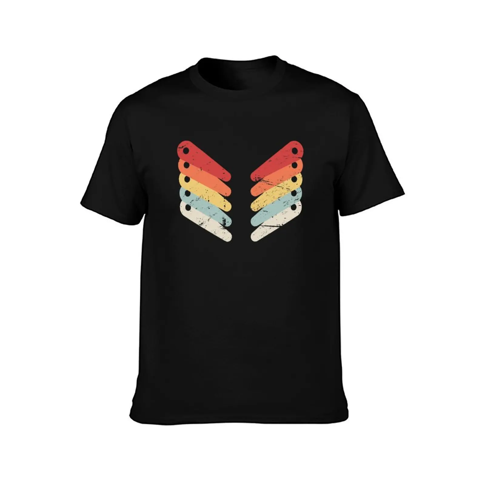 Retro Distressed Pinball Flippers T-Shirt Durable Work Wear T-Shirt