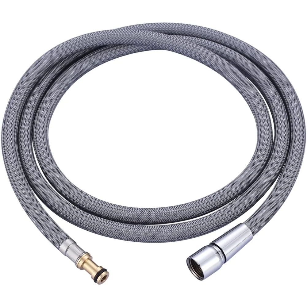 Pull Down Faucet Hose Kit Replacement with Rust Resistant Nylon and Brass Connectors Offering Secure Fit and Reliable Water Flow