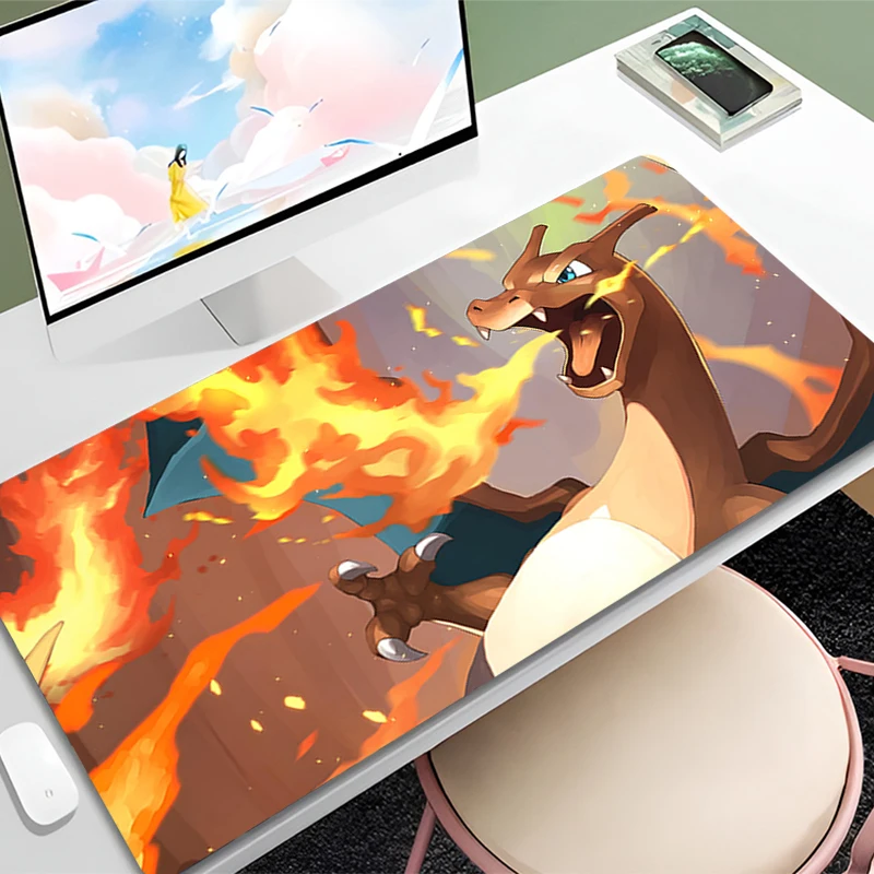 لوحة الماوس أنيمي P-Pokemon dragon ملحقات الألعاب لوحة الماوس ألعاب الكمبيوتر الكاملة لوحة المفاتيح حصيرة مكتبية طاولة Varmilo