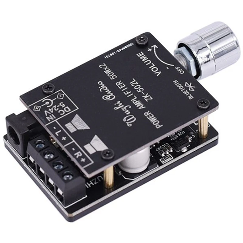 Bluetooth 5.0 Wireless Audio Digital Power Amplifier Stereo Board 50Wx2 Bluetooth Amp Amplificado