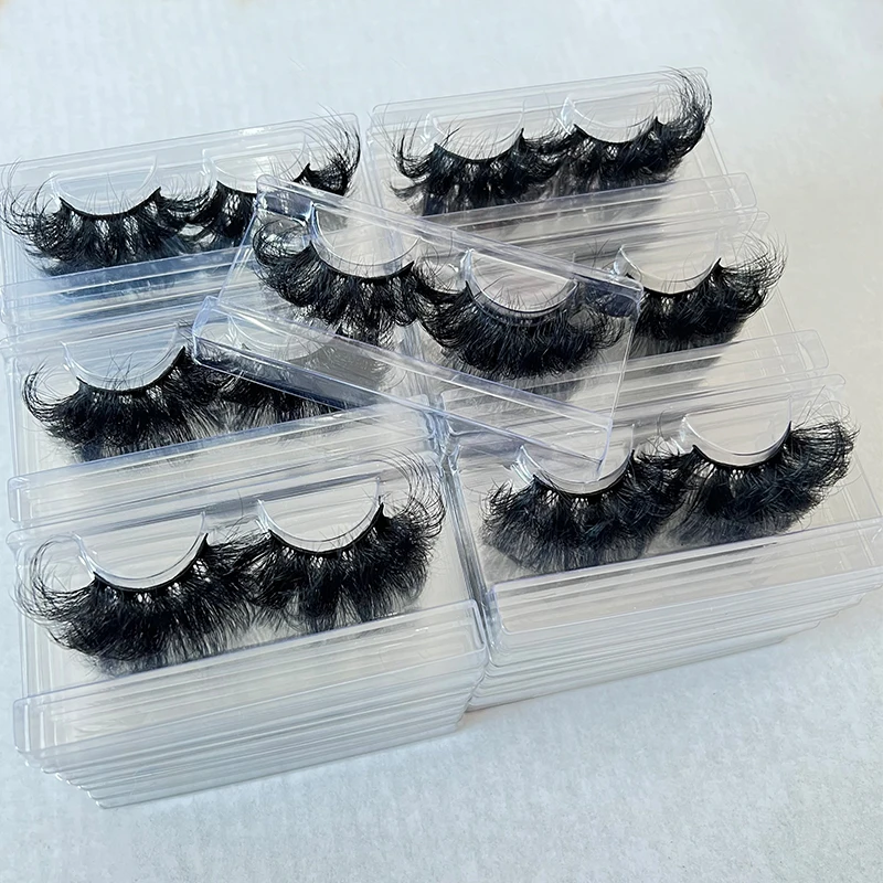 

30mm False Eyelashes In Bulk Wholesale Soft Dramatic Long Fluffy Faux Mink Fake Lashes Vendor Full Strip Lash