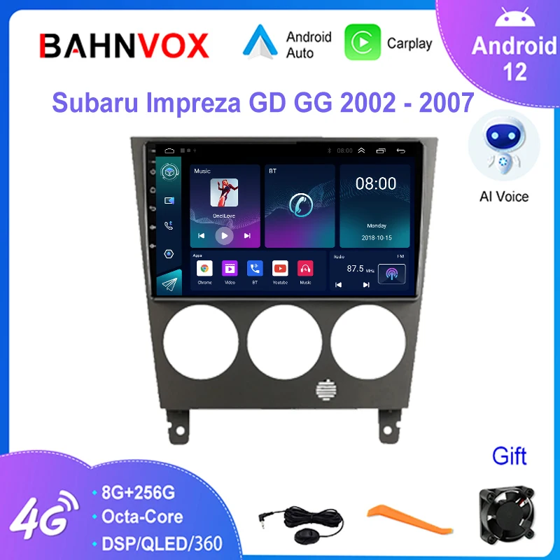 

9" Android Car Radio for Subaru Impreza GD GG 2002 2007 Navigation Stereo Multimedia Video Player Carplay Screen Head Unit 4G