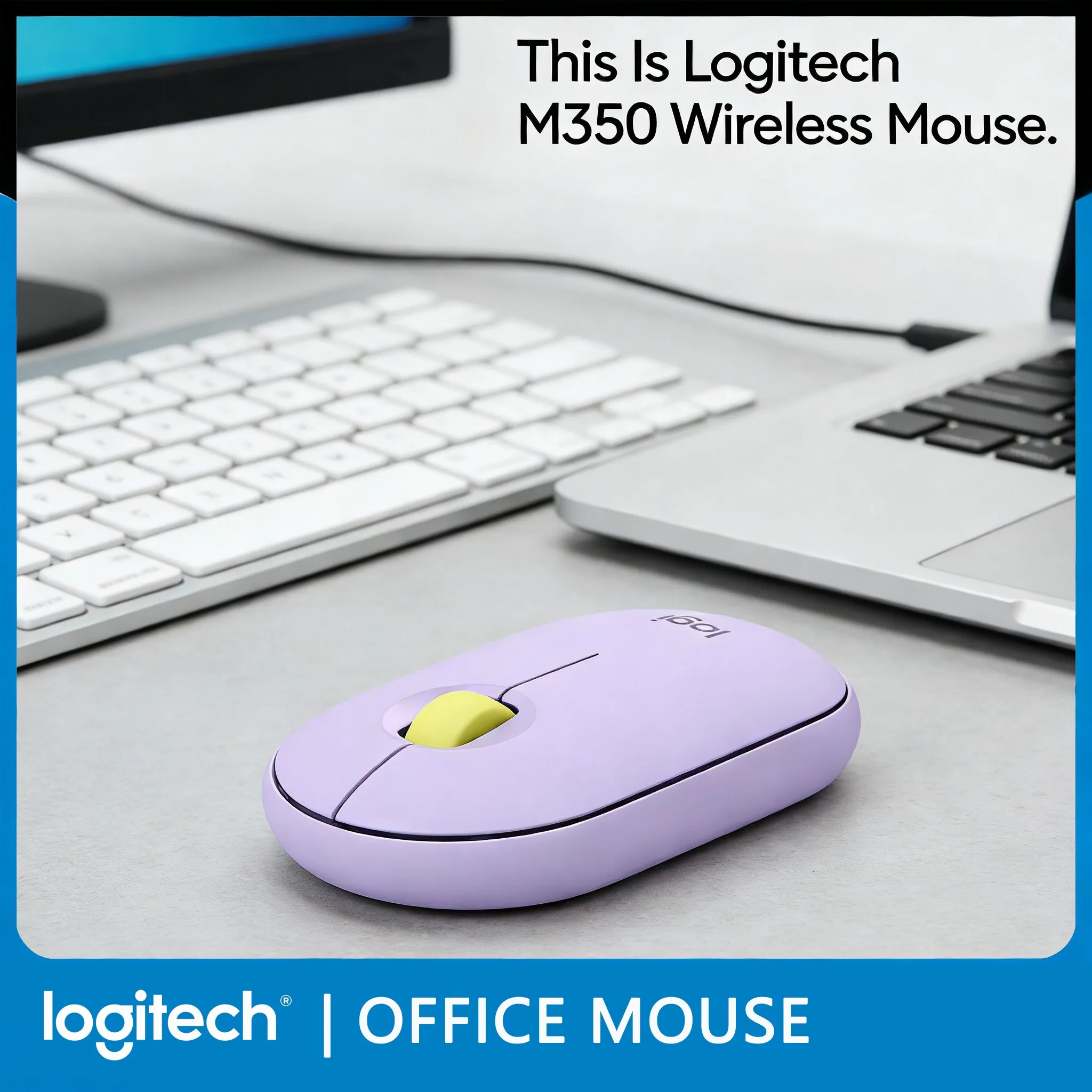 

Беспроводная мини-мышь Logitech POP/Pebble M350: ультратонкий портативный аксессуар для ноутбука