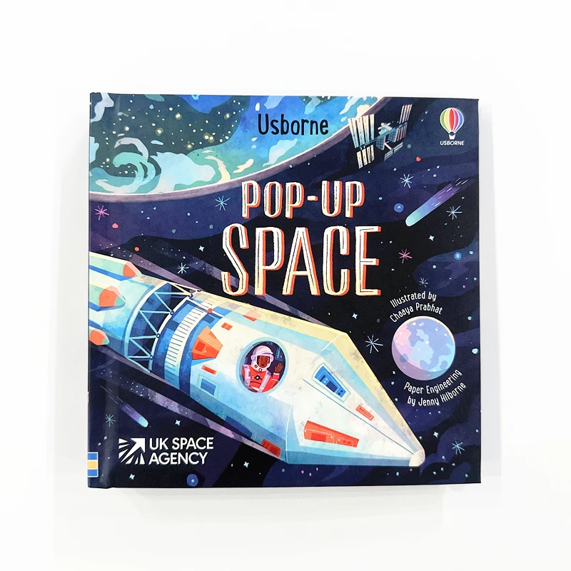 

Всплывающая космическая книга Usborne — 3D интерактивная образовательная детская астрономическая энциклопедия