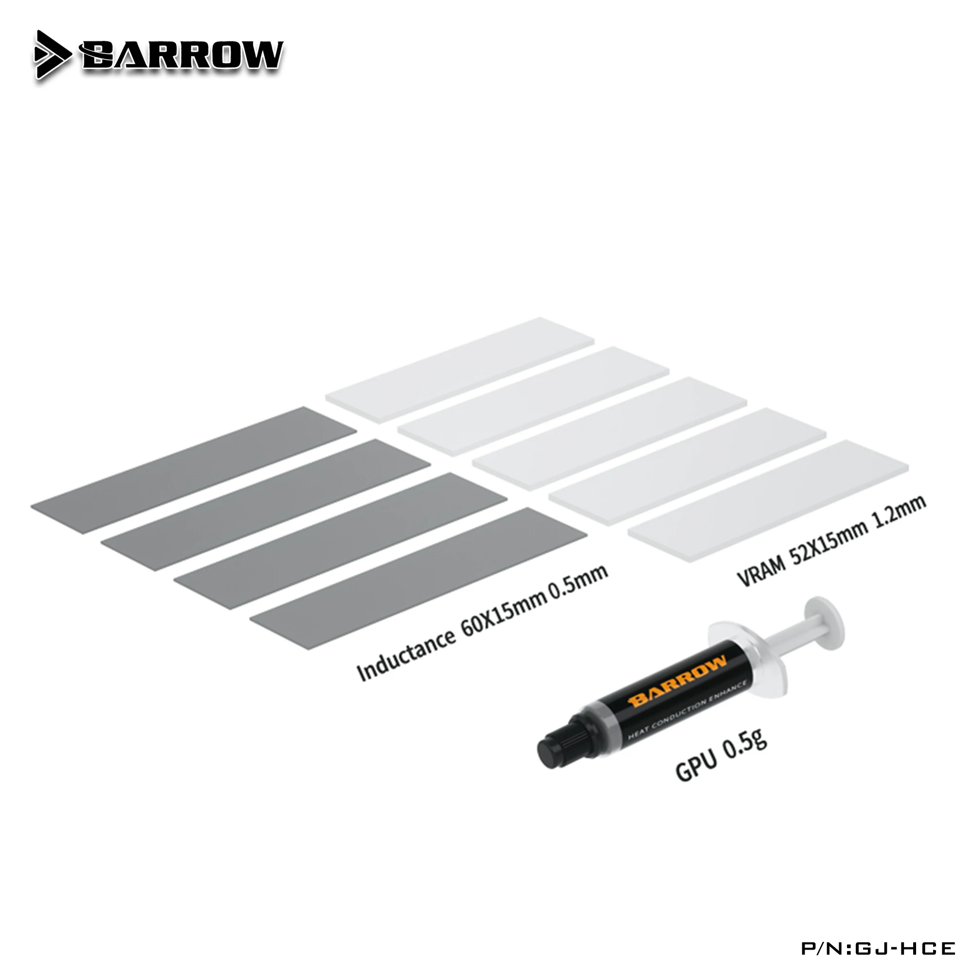 Barrow GJ-HCE Thermal Paste Grease For AMD Intel PC CPU Processor Cooler GPU Water Cooling Fan Vga Card GD900 Thermal Pad