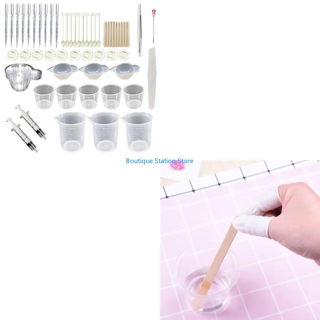 

Y55F силиконовая чашка с антипригарным покрытием, инструменты для рукоделия, многоразовая чашка для смешивания с точной шкалой