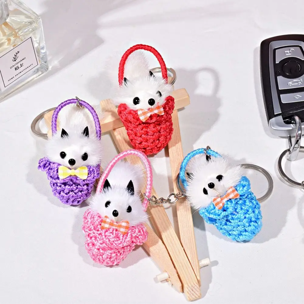 Porte-clés animal de dessin animé doux pour enfants, peluche moelleuse, beurre simulé, peluche mignonne, pendentif de sac, jouets pour enfants, mode