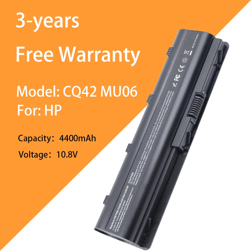 

10.8V 6cells MU06 laptop battery for hp HP G4 battery G6 CQ43 CQ32 G42 G32 hp431 CQ42