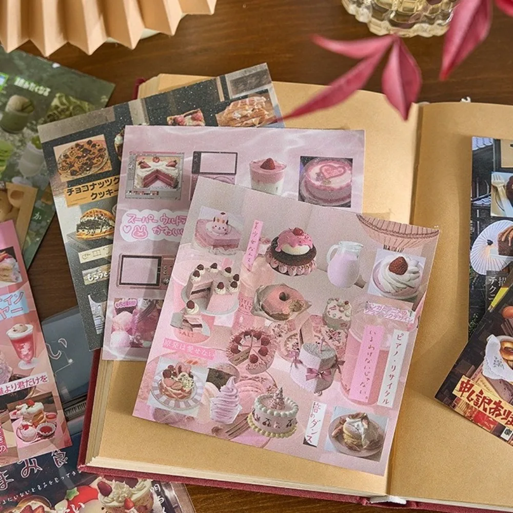 

30 шт. MINKYS декоративные наклейки книга пищевая коллекция серии ретро ноутбук фотокарта наклейка книга японский Kpop