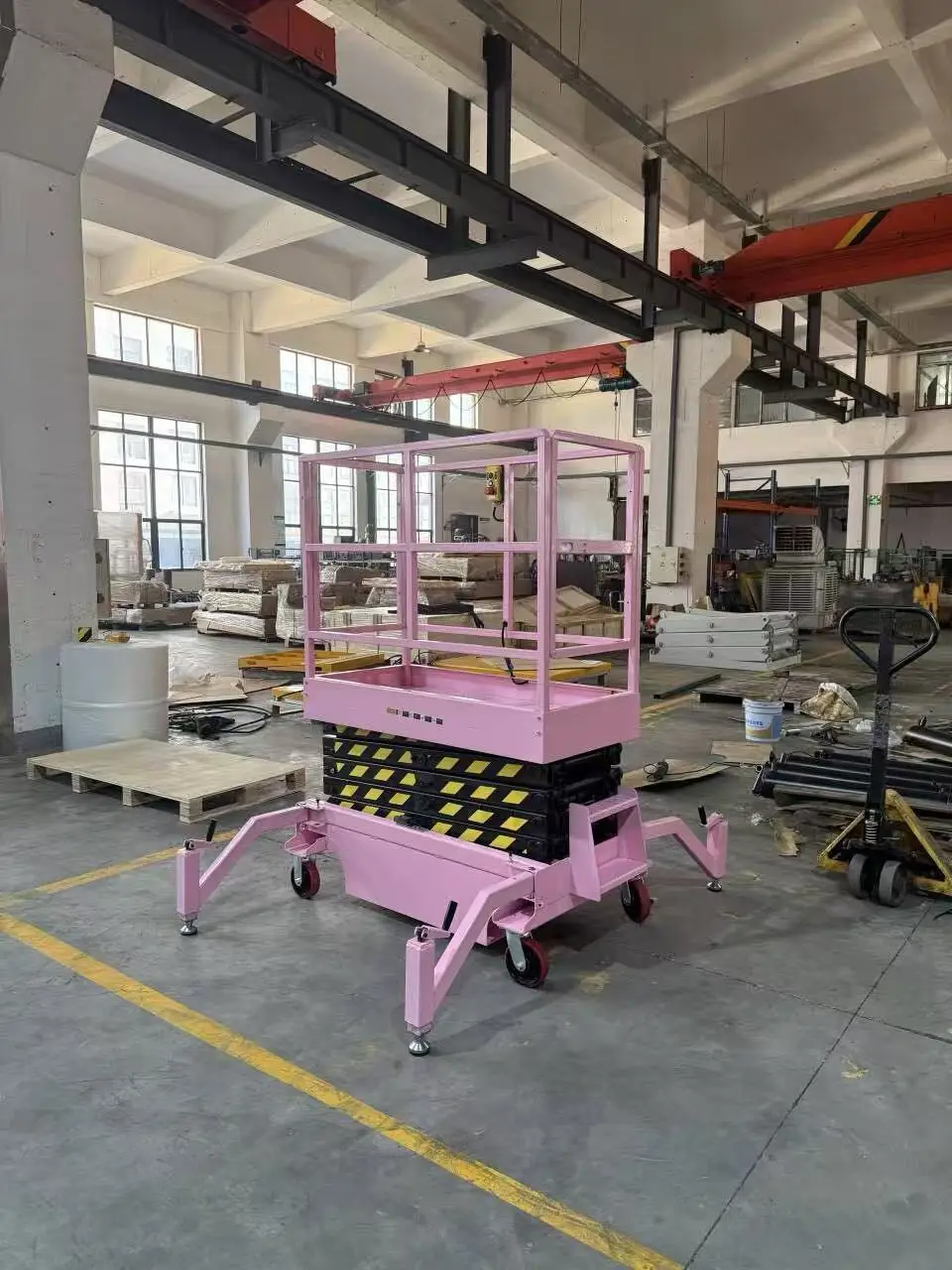 3-6m Electric Mini Towable Hydraulic Scissor Lift 300KG Capacity Aerial Work Platform