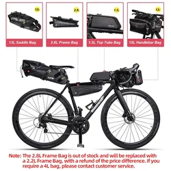 Rhinowalk Bike Bag Set Or 1PC Waterproof Handlebar Bag Pannier Saddle Bag Bicycle Seat Bag Fit MTB Road Bike Cycling Pack Set