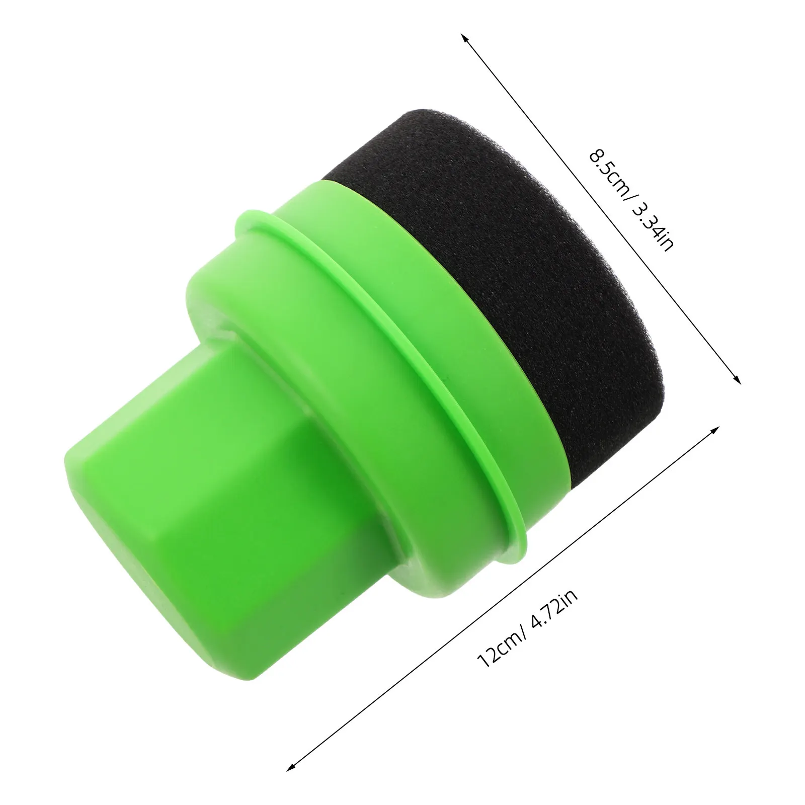 Tire Shine Applicator Sponge Pad Reusable Ergonomic Handheld Tool with Lid for Car Tire Dressing Waxing Polishing Cleaning and