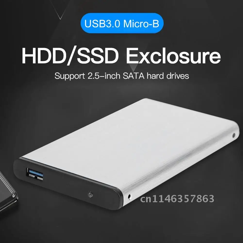 External Hard Drive Disk Box for Laptop PC 2.5 inch USB 3.0, Mobile Enclosure Case USB 2.0 Support 10TB HDD SSD