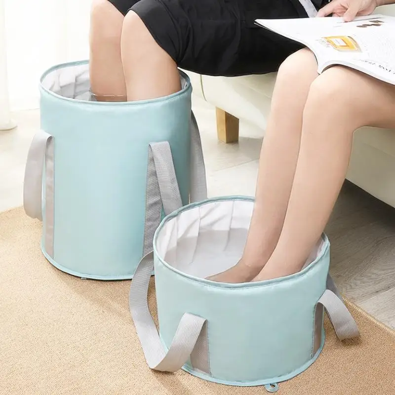 Travel Folding Foot Soaking Bucket Insulation Deep Bucket Toilet Multifunctional Portable Household Five Layer Insulation