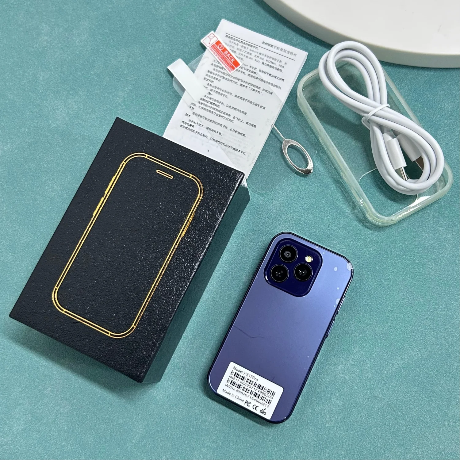 SOYES XS17 Pro 3G Smartphone 3.0inch MTK Quad Core 2GB RAM 16GB ROM Dual SIM 5MP 1950mAh Android Mini Cellphone Face Recognition