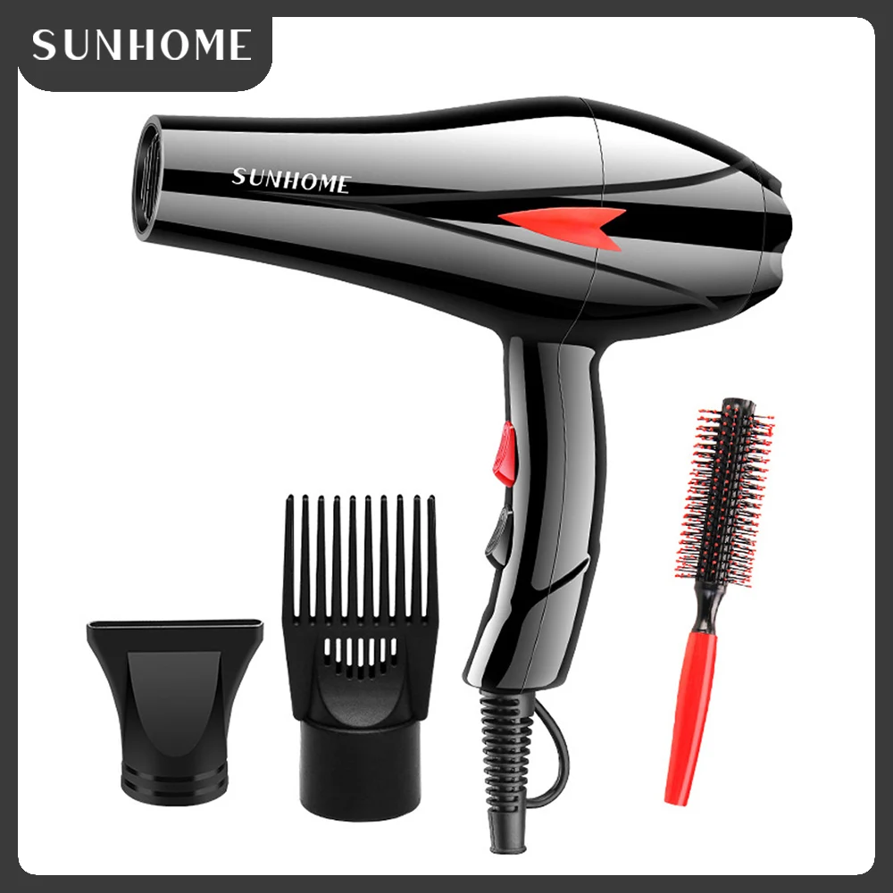 SUNHOME Hair Blow Dryer,Powerful 2000W,2 Speed and 3 Heat SettingsFast Drying Salon Quality Blow Dryer