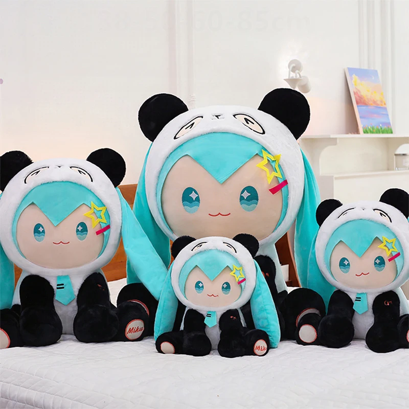 

Популярная плюшевая игрушка Kawaii Hatsune Miku Fufu, большая мягкая кукла Hatsune, милая подушка для детей, подарок на день рождения, Рождество для девочек