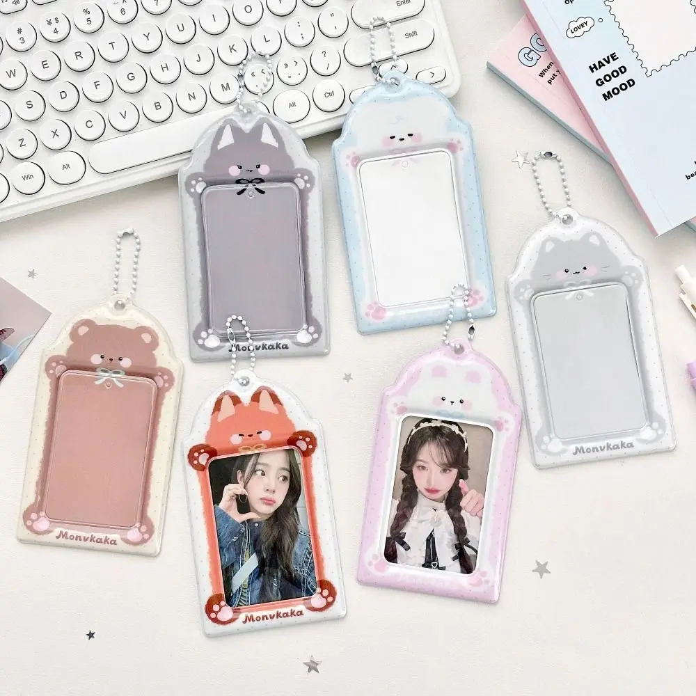 Étui pour cartes Photo à motifs d'animaux INS, rangement de photos de 3 pouces, étui multifonctionnel pour cartes, couverture de protection pour photos idole à pois