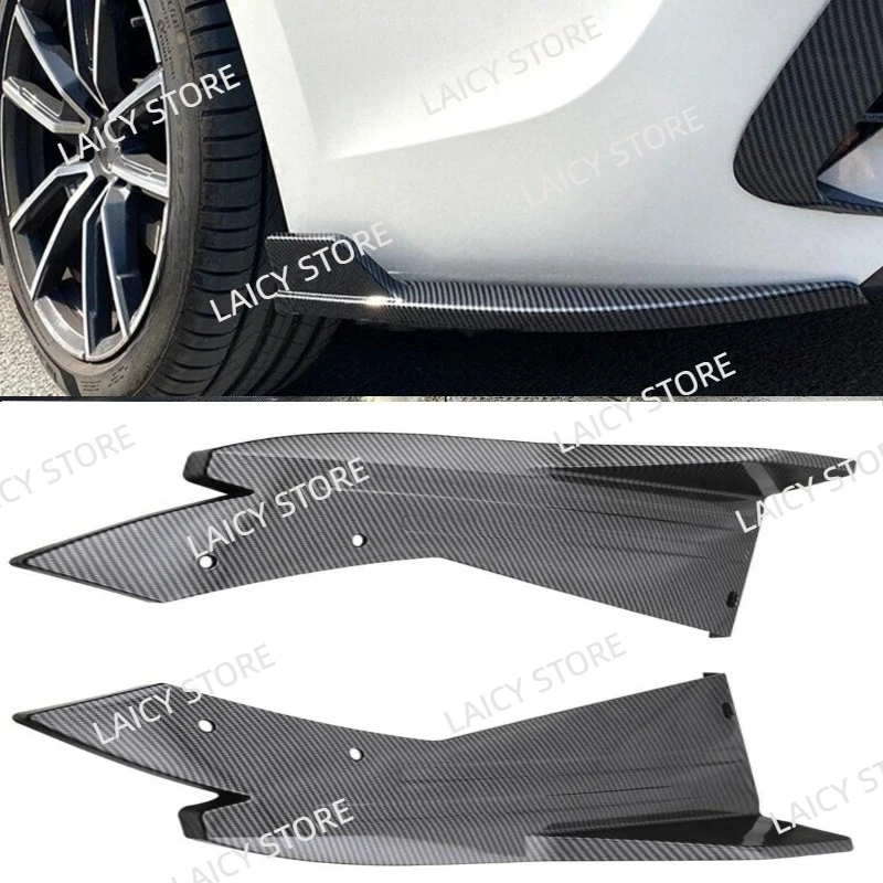 

LAICY For T-esla Model S Car Rear Front Bumper Spoiler Lip Splitter Diffuser Body Kit Side Skirt Protector Covers Black