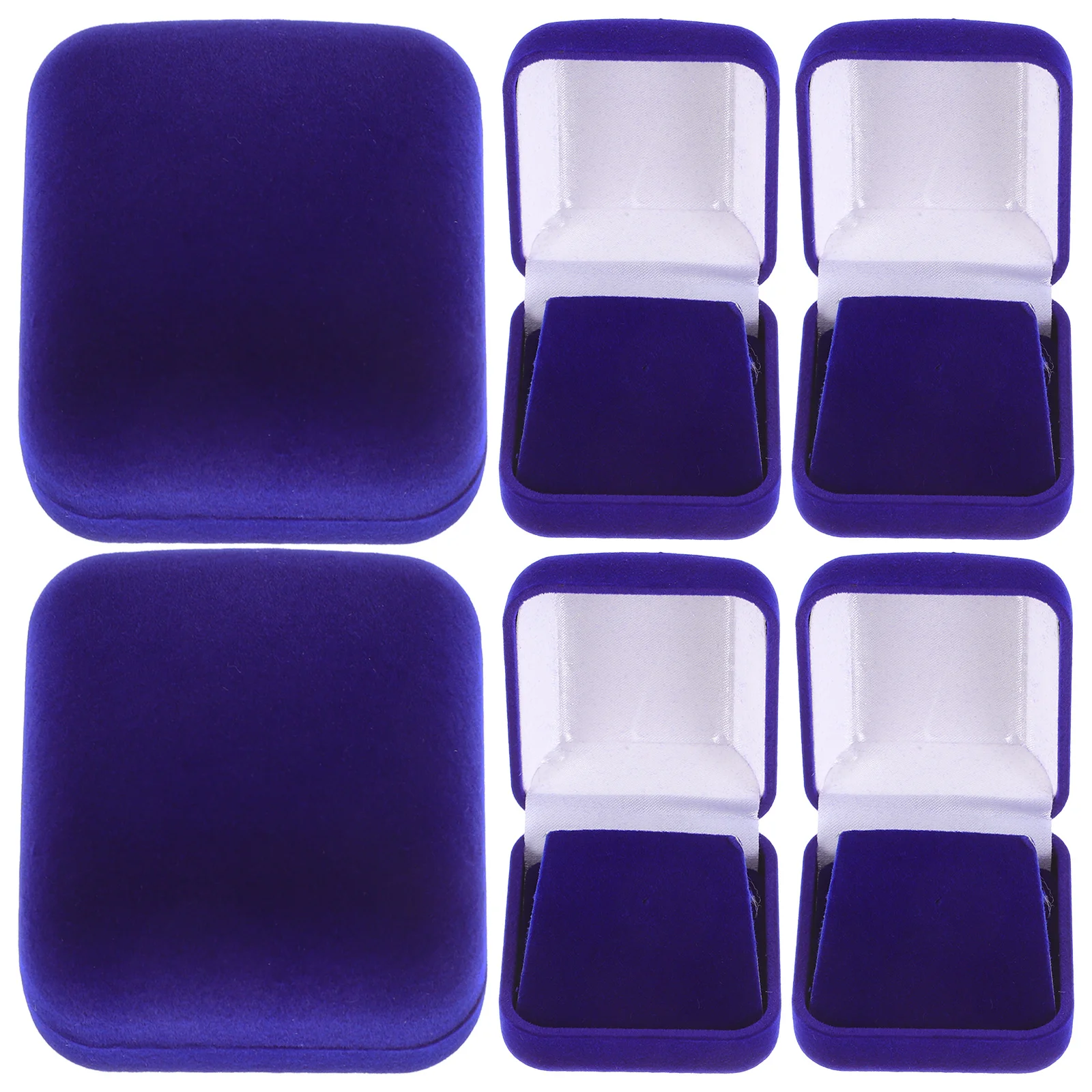 

6Pcs Badge Display Box Single School Badge Presentation Case Medal Storage Organizer Coin Display Case for School Office