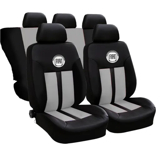 Always Garage Fiat Linea Fiat Logo Front Rear Car Seat Cover Gray red blue black car seat covers