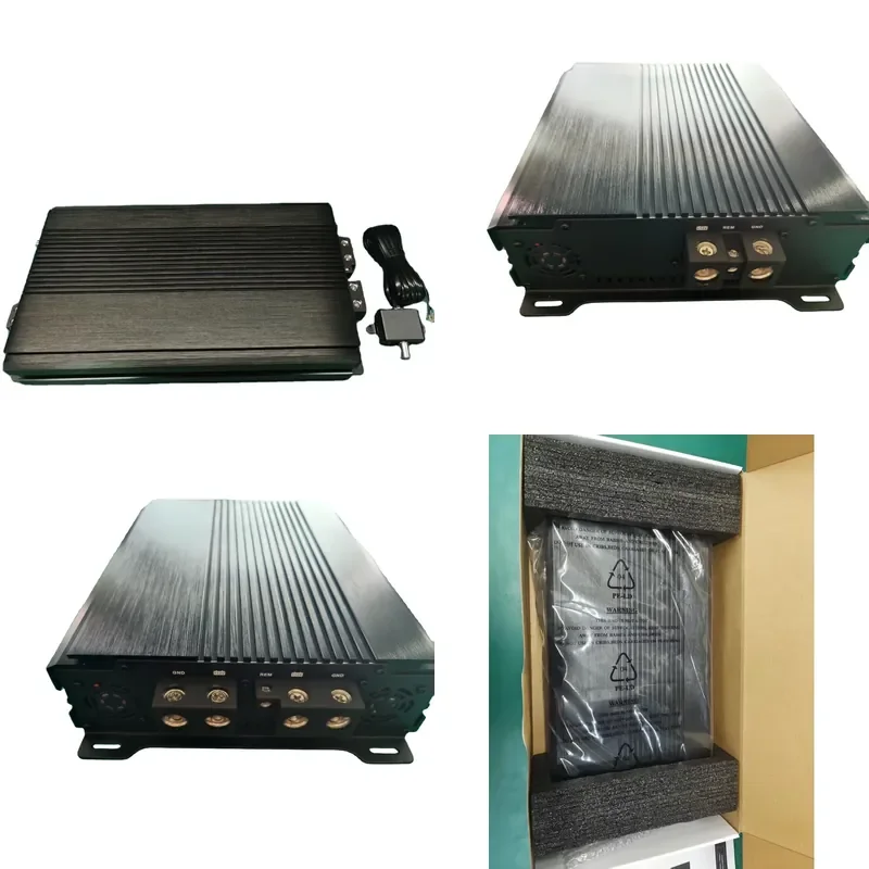 for SHARK HT3000.D Mono Class D RMS 3000W 12V Brazilian Style Full Frequency AC Car Subwoofer Amplifier
