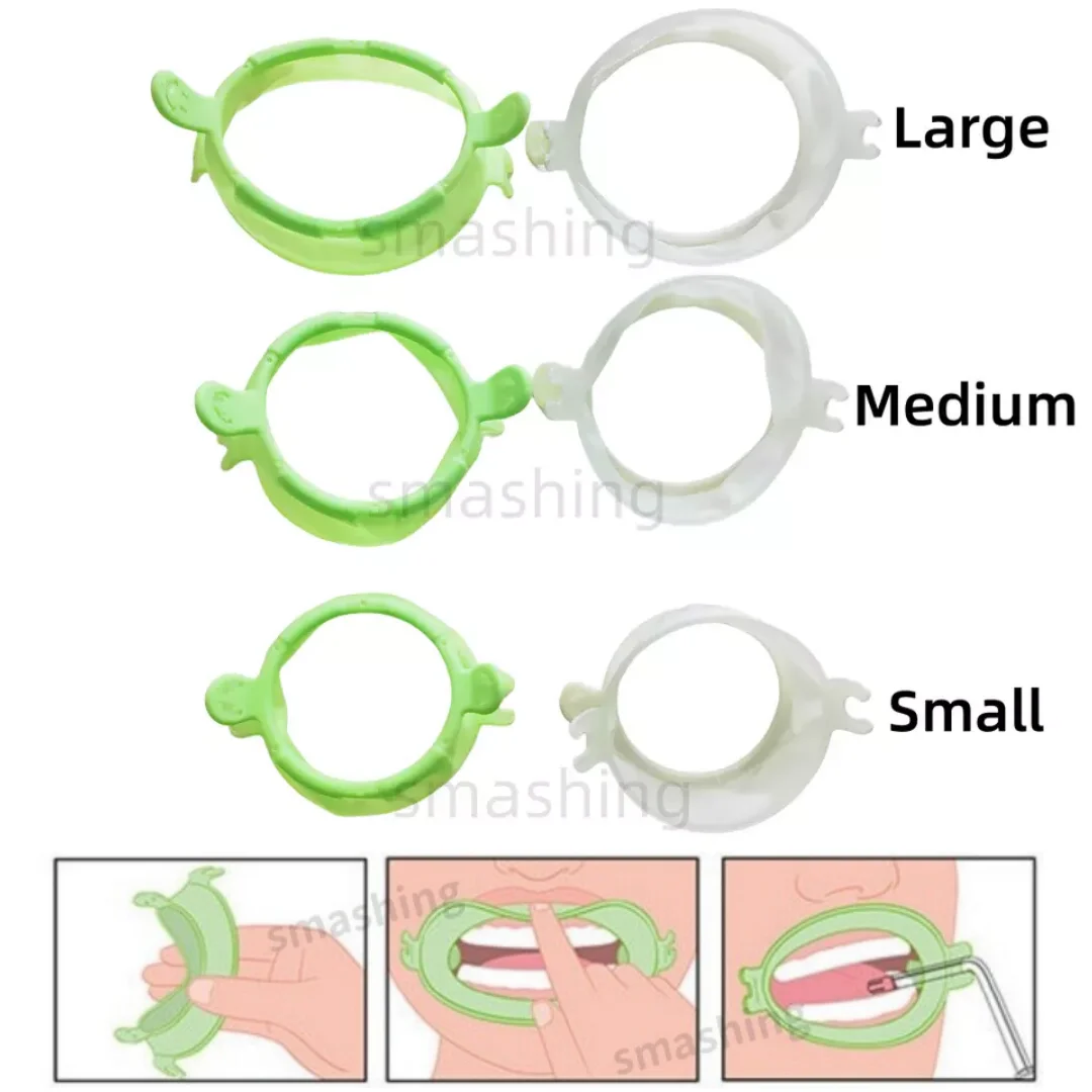 

10Pcs Dental Mouth Opener Lip Cheek Retractor Smile Face Saliva Tube Holder S/M/L