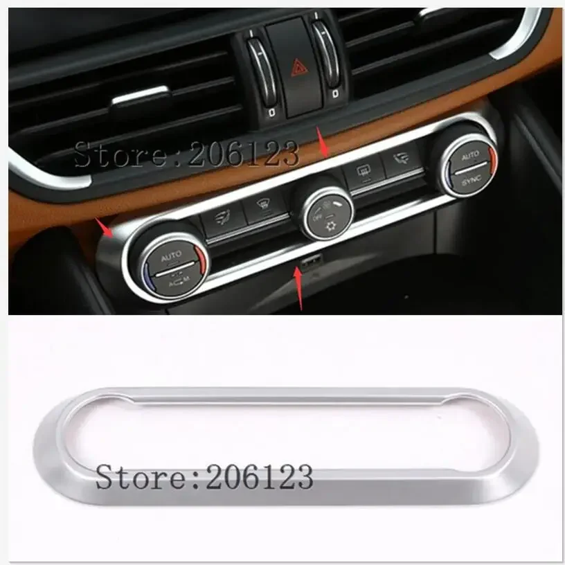 

Carbon fiber ABS sticker steering wheel trim decoration frame cover sticker accessories for Alfa Romeo Giulia Stelvio 2017 -2019
