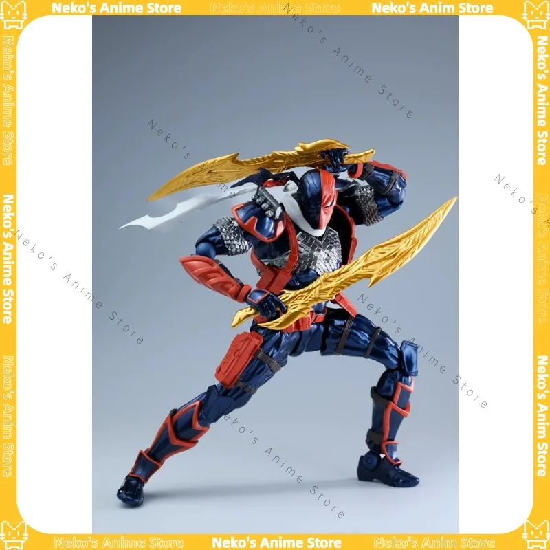 【Auf Lager】Kaiyodo Revoltech Yamaguchi DC Comics Deathstroke Ver 1.5 Actionfigur Anime Modell Desktop Puppe Sammlerstücke Figur