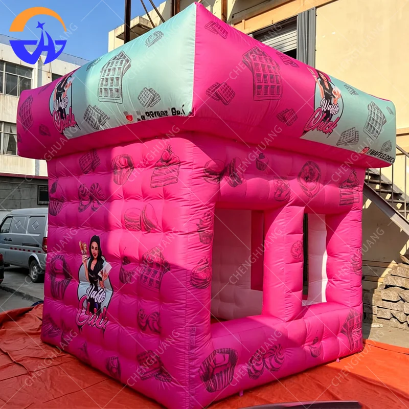 Inflatable Stand model,Pink Inflatable Booth Tent, Oxford cloth material with blower for outdoor advertising inflatable