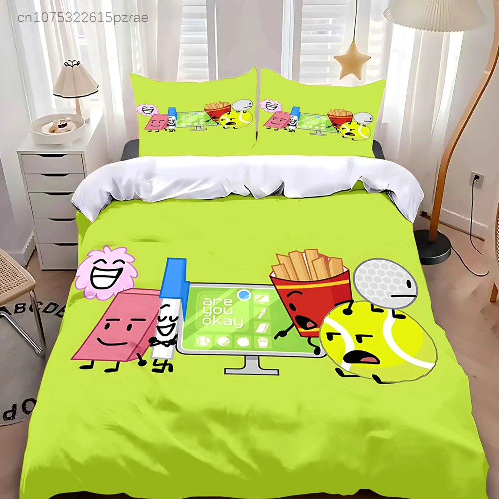 Duvet Cover Pillowcase Bedding Set Adult Boy Girl Bedroom Children Gift Single Double Large Size B-Battle For D-Dream I-Island
