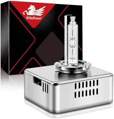 

WinPower D5S 6000K 35W Xenon HID Bulb – Cool White, High/Low Beam, Metal Base – Pack of 1